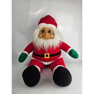 Vintage Russ Berrie Troll Kidz Jumbo Mr. Santa Christmas Holiday Decor Rare!